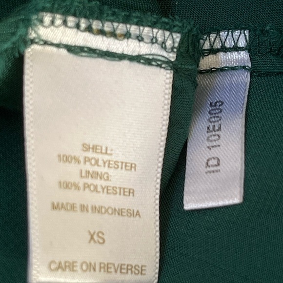 Eva Mendes Green Floral Maxi Dress Balloon Sleeves Empire Waist Woman’s Size XS - Picture 6 of 8